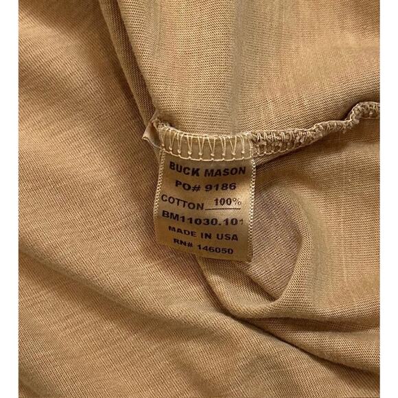 Buck Mason Men's Pima Cotton Straight Hem Crewneck Made in USA Tee T-Shirt - Picture 4 of 5